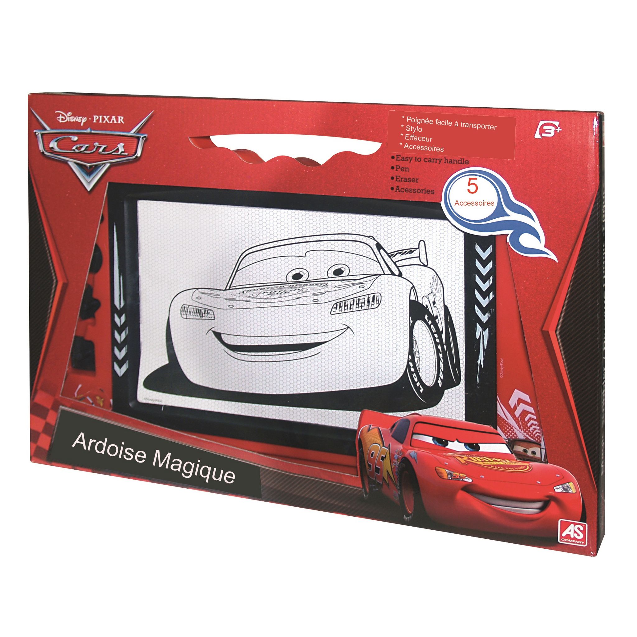 Clementoni – Ardoise Magique Cars 3 – Dessin Effaçable, Tampons Inclus – Créativité Dès 3 Ans