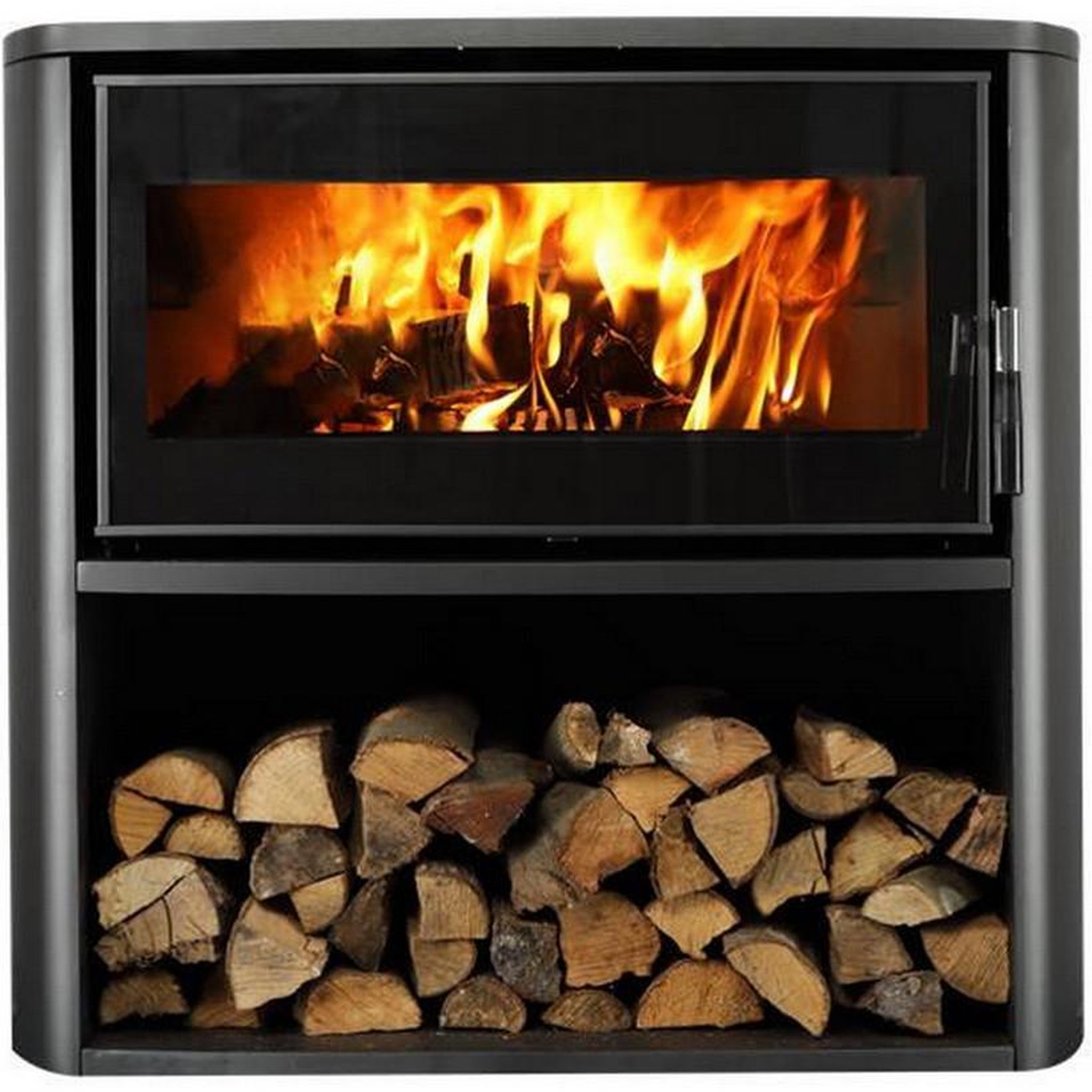 Voir la diapositive 3 : Supra Poêle à bois 7.7kw noir - fr9010570b