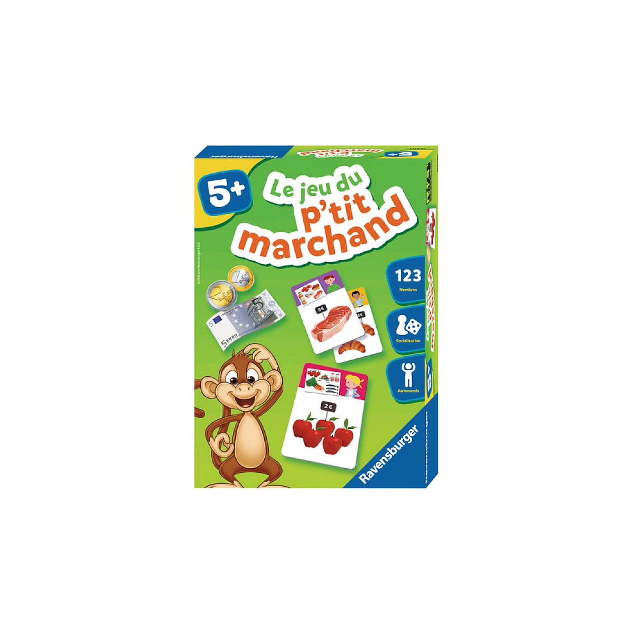 Voir la diapositive 2 : RAVENSBURGER Le jeu du p'tit marchand jeu educatif