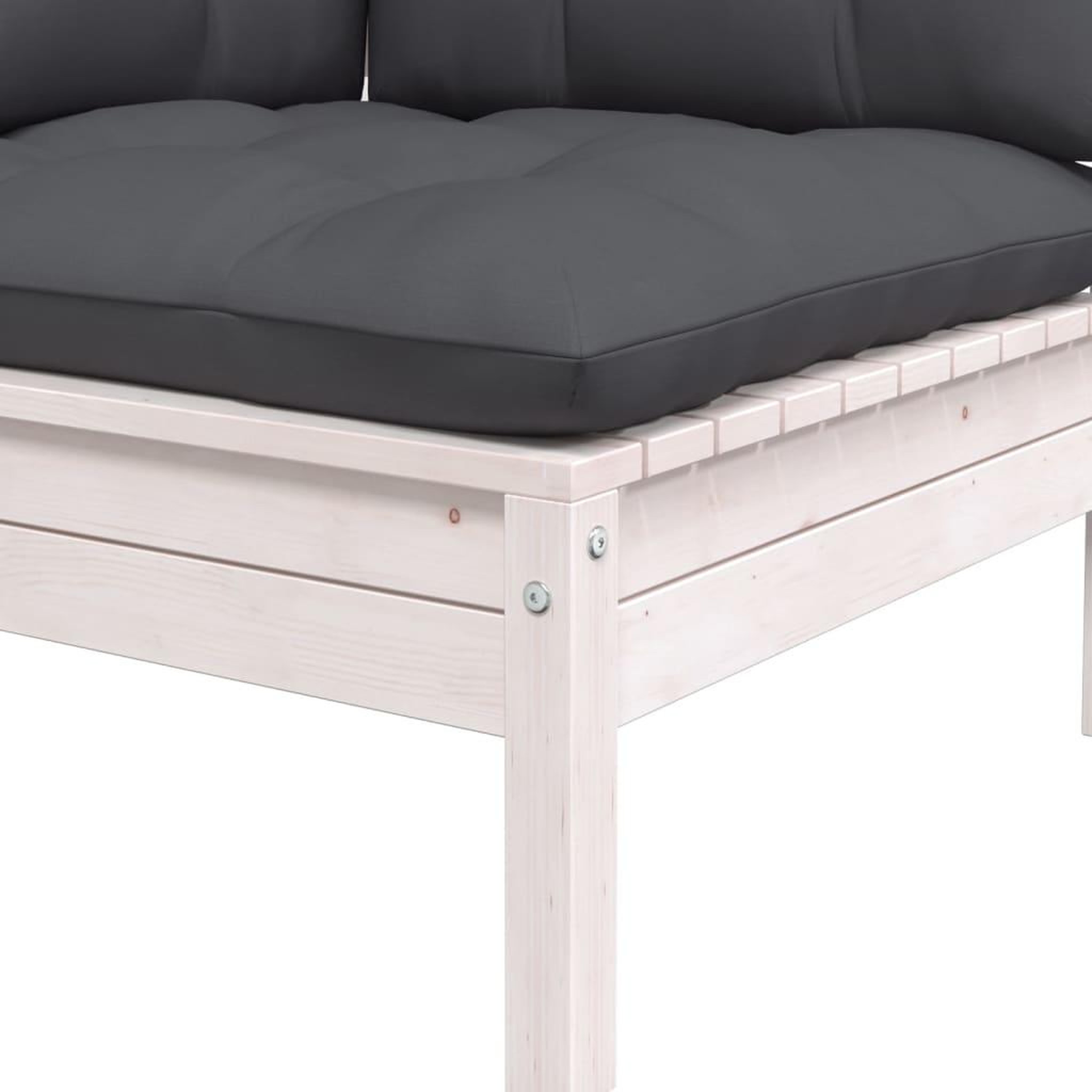 Voir la diapositive 6 : VIDAXL Salon de jardin 8 pcs avec coussins Bois de pin massif