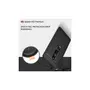 amahousse Coque noire souple Sony Xperia XZ2 Premium avec effet carbone brossé