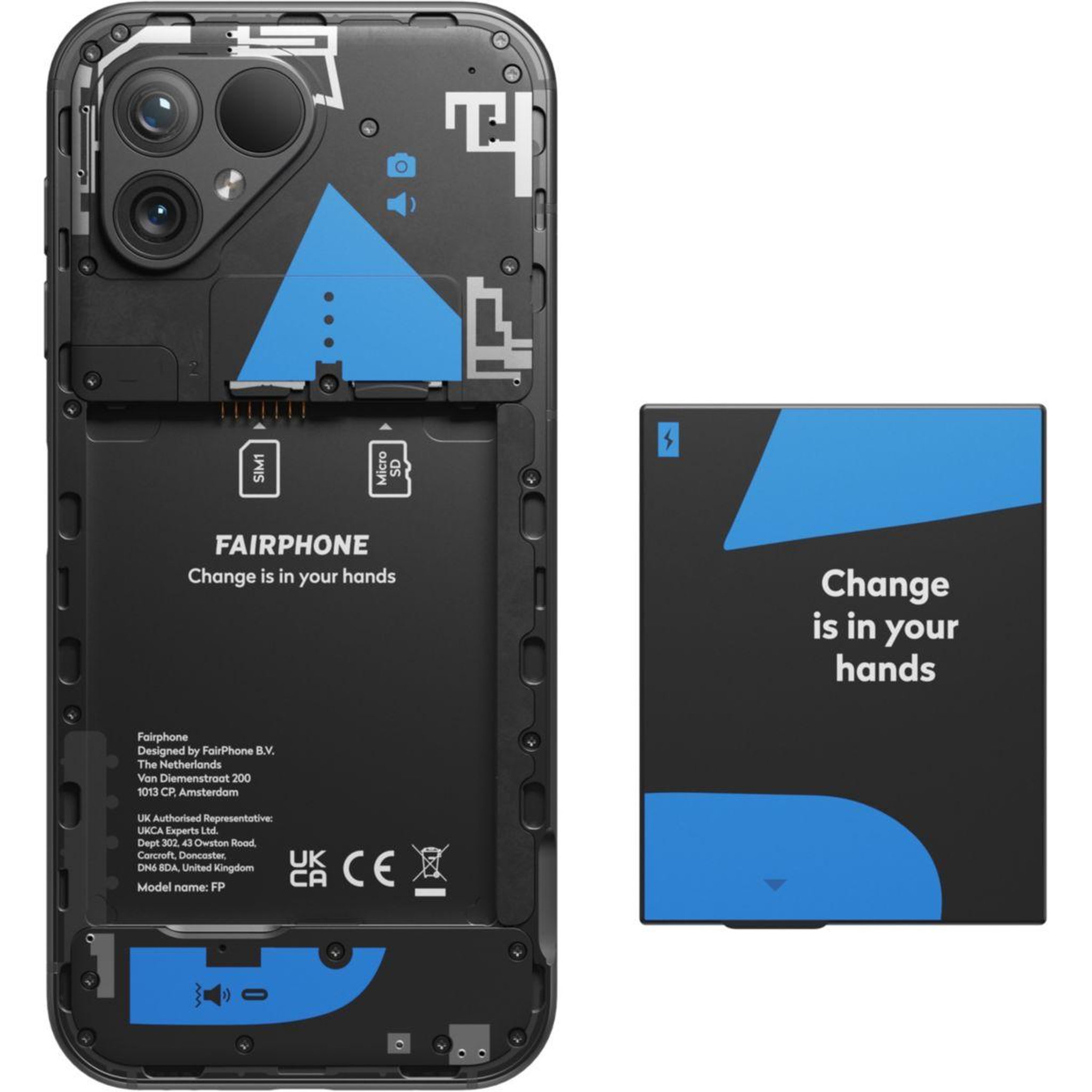 Voir la diapositive 4 : FAIRPHONE Smartphone 5 Noir 256Go