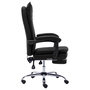 Voir la diapositive 3 : VIDAXL Chaise de bureau Noir Similicuir