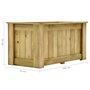 Voir la diapositive 5 : VIDAXL Jardiniere surelevee 100x50x50 cm Bois de pin impregne