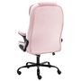 Voir la diapositive 4 : VIDAXL Chaise de bureau Rose Velours