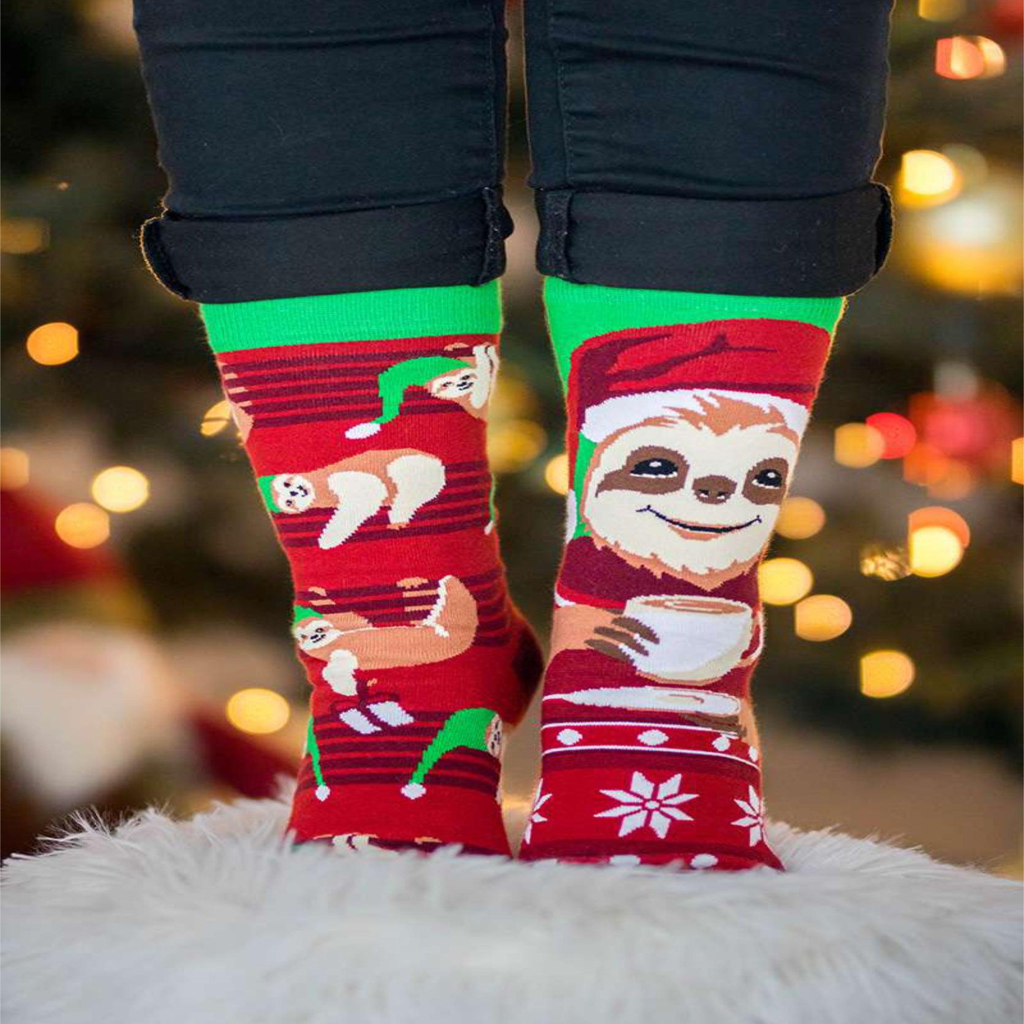Voir la diapositive 3 : PIRIN HILL Chaussettes arty paresseux festif