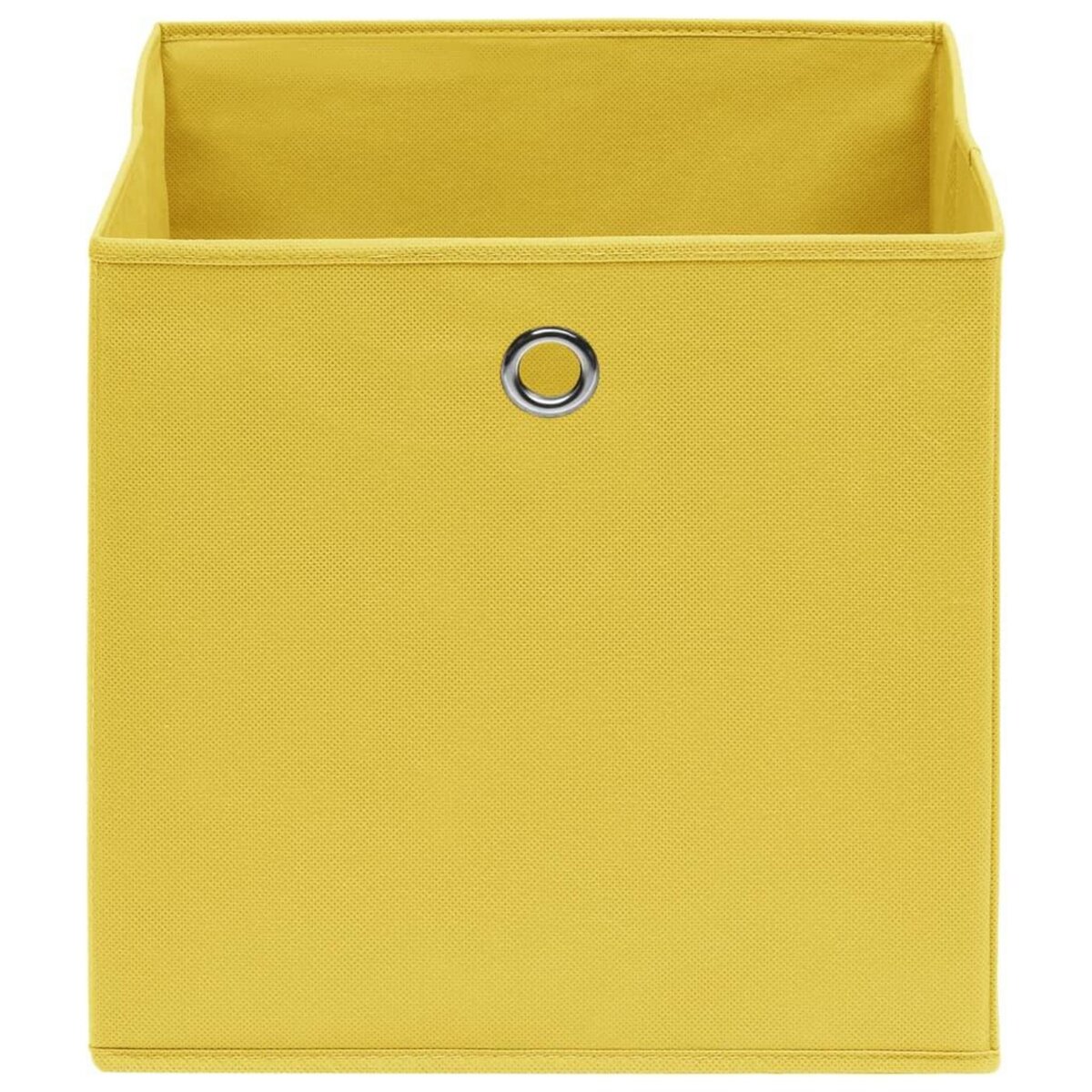 VIDAXL Boîtes de rangement 10 pcs Tissu intisse 28x28x28 cm Jaune