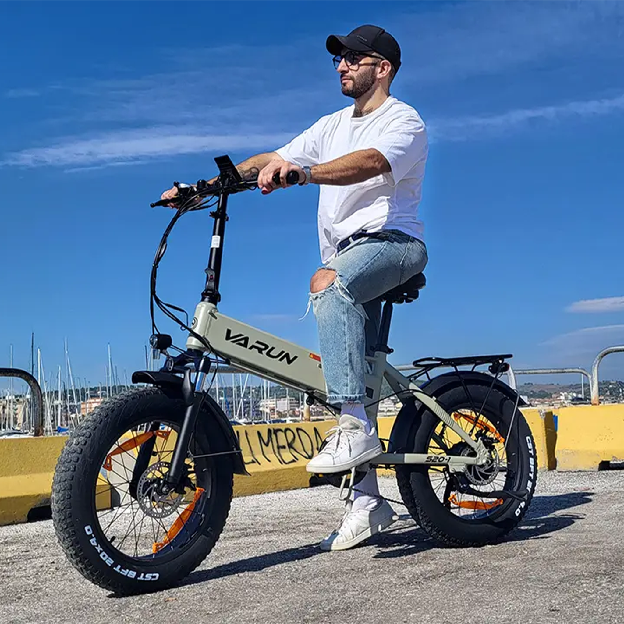 Voir la diapositive 2 : VARUN Vélo électrique urbain pliable varun s20-1