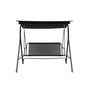 Voir la diapositive 2 : SWEEEK Balancelle de jardin pour deux personnes balancelle structure en acier. assise en textilène avec auvent inclus en polyester 160g/m2