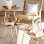 Voir la diapositive 5 : Paris Prix Lot de 2 Tables d'Appoint en Teck  Splash  60cm Naturel