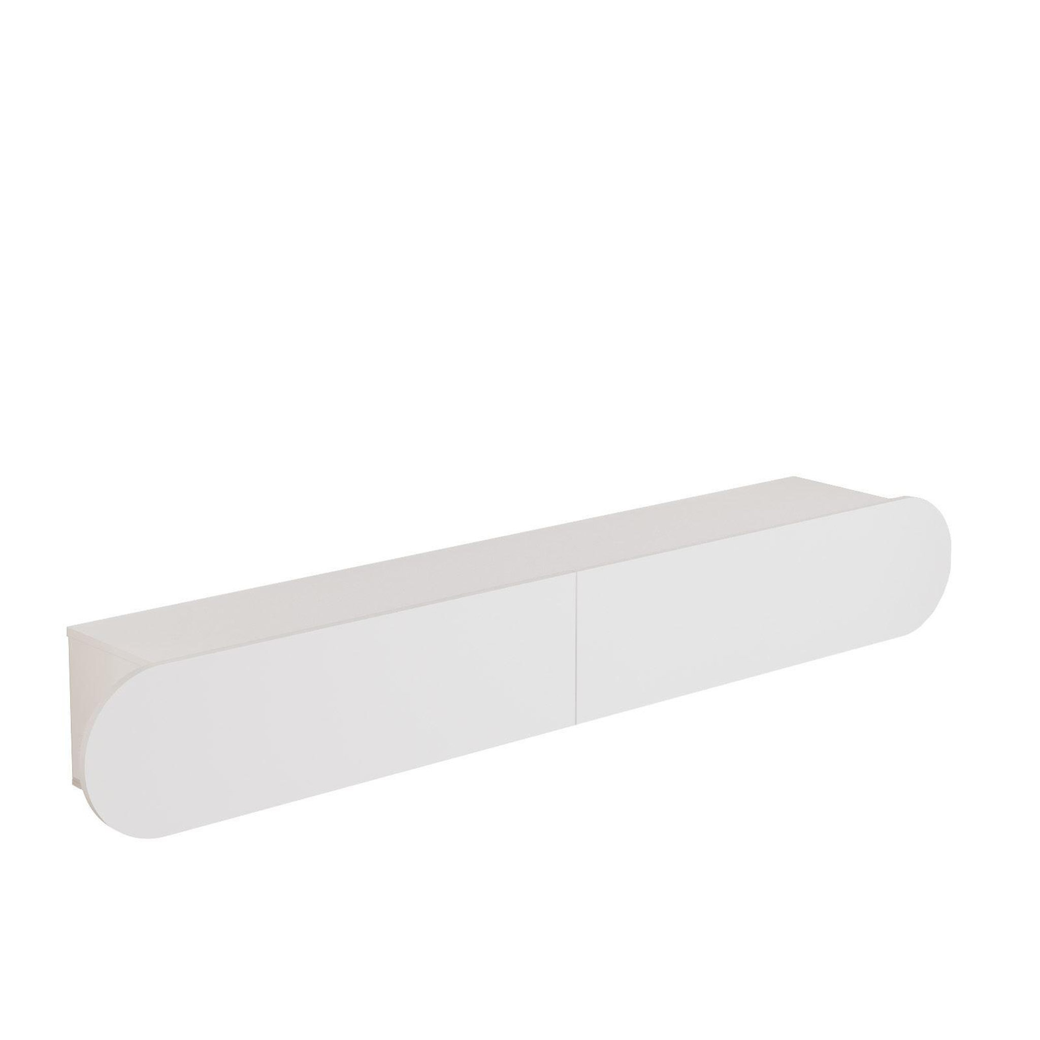 Habitat et Jardin Meuble tv en bois  lum1  - 180 x 31 x 29 cm - blanc