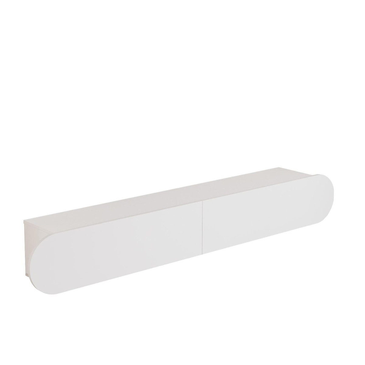 Habitat et Jardin Meuble TV en bois  LUM1  - 180 x 31 x 29 cm - Blanc