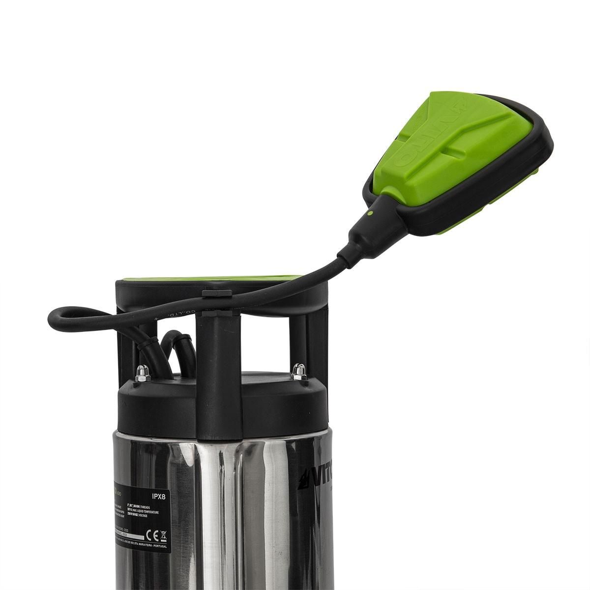 VITO Garden Pompe de relevage Eaux usées 1100W Corps INOX Pompe immergée Egouts Caves VITO