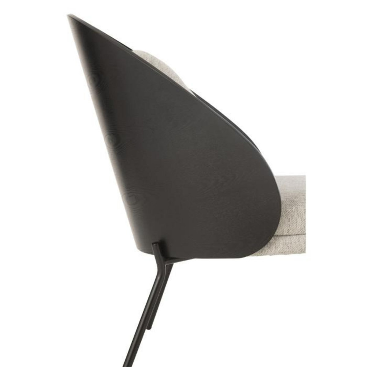 Paris Prix Fauteuil Lounge Design  Lone  81cm Noir & Gris