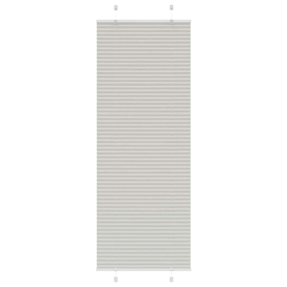 VIDAXL Store plisse gris clair 80x200 cm largeur du tissu 79,4 cm