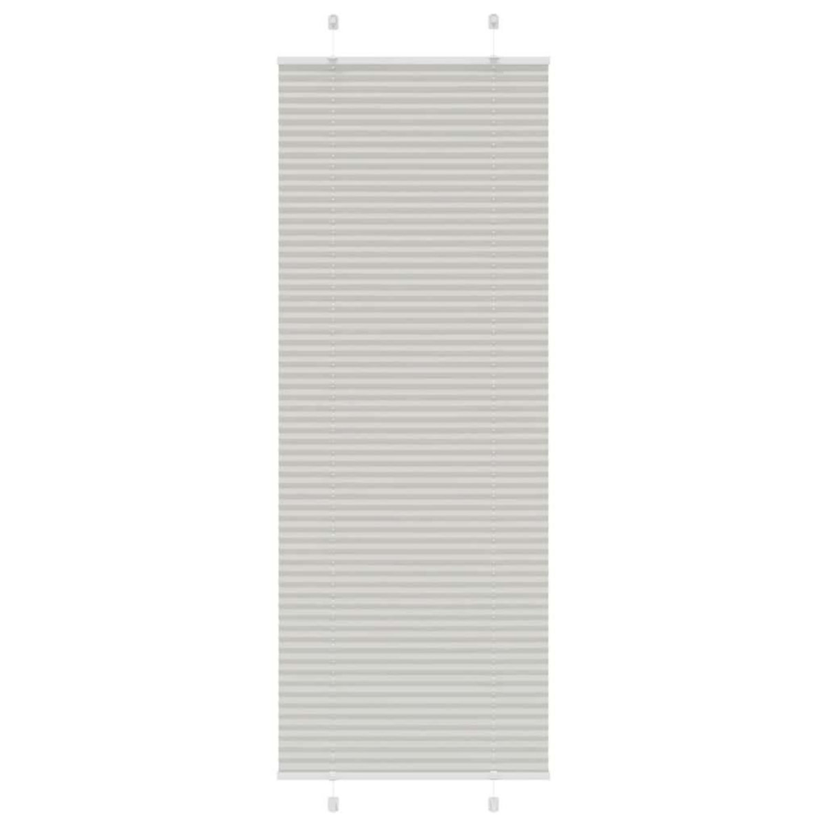 VIDAXL Store plisse gris clair 80x200 cm largeur du tissu 79,4 cm