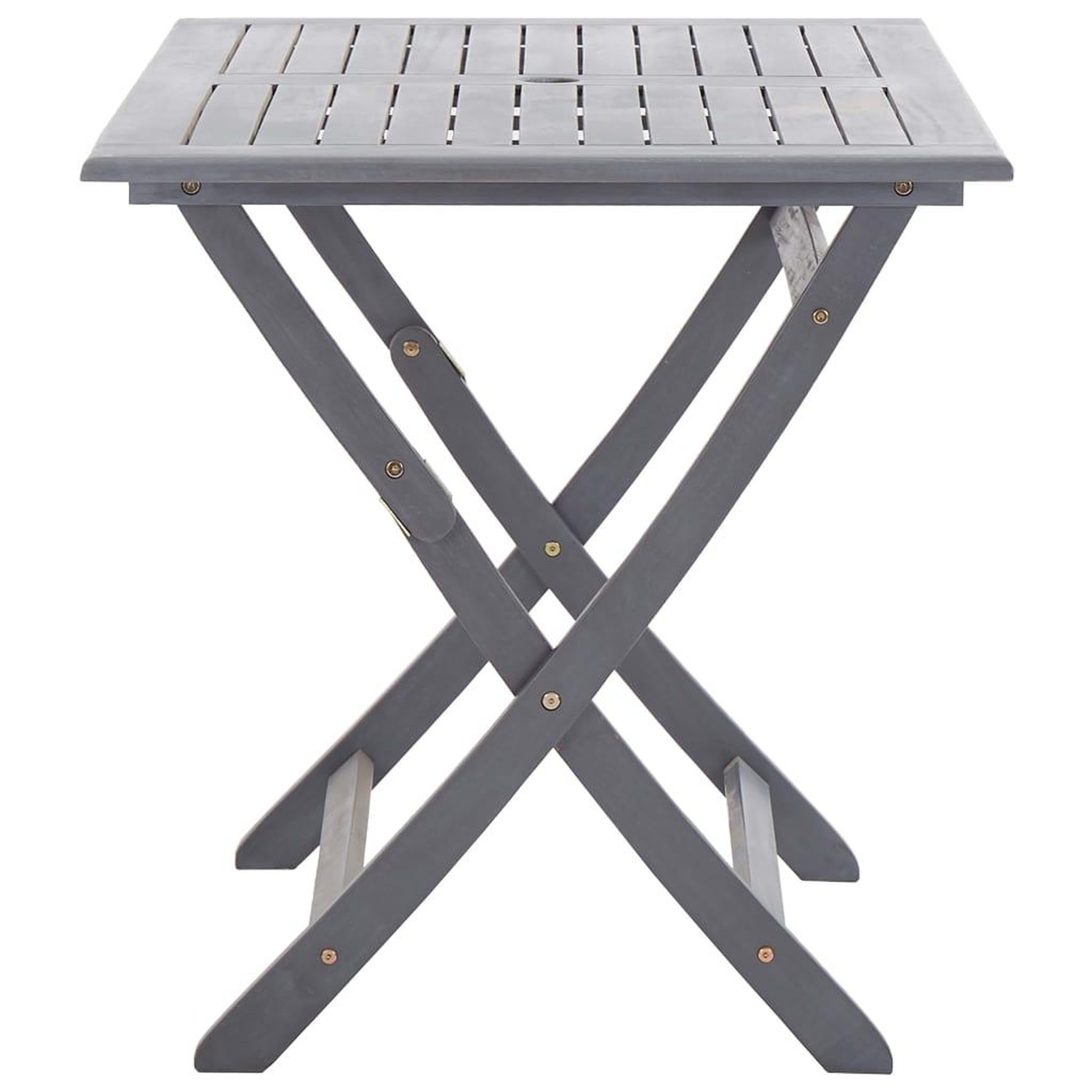 Voir la diapositive 4 : VIDAXL Ensemble a manger de jardin 7 pcs Bois d'acacia massif Gris