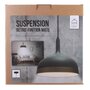 Voir la diapositive 4 : Paris Prix Lampe Suspension  Cloche  30cm Gris & Or