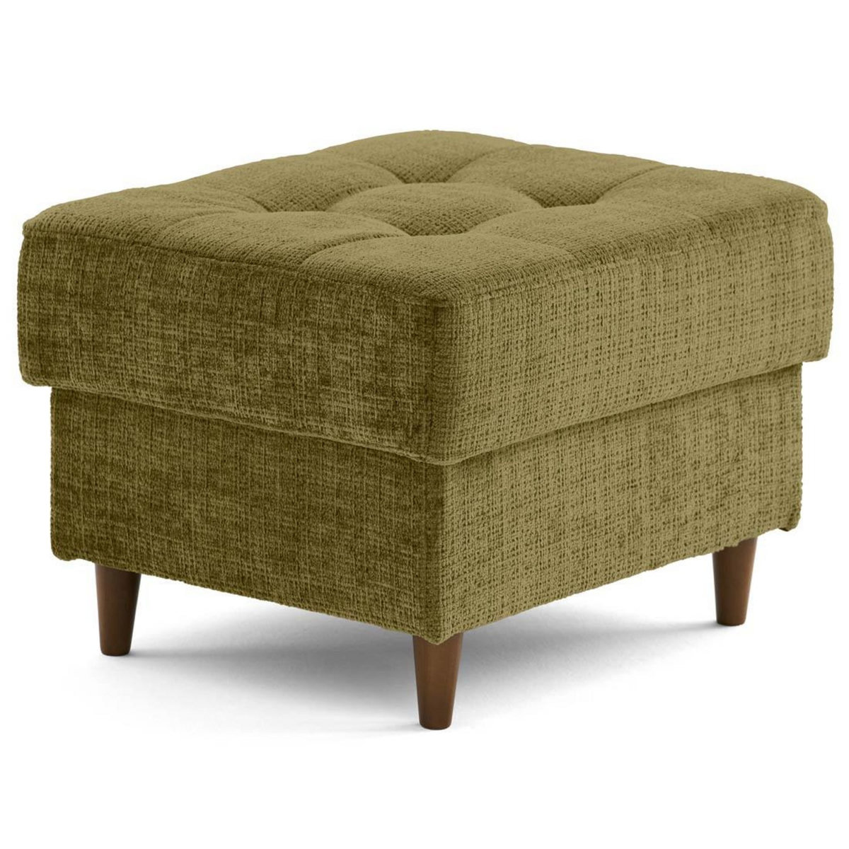 LISA DESIGN Anna - pouf en velours texturé - pieds en bois