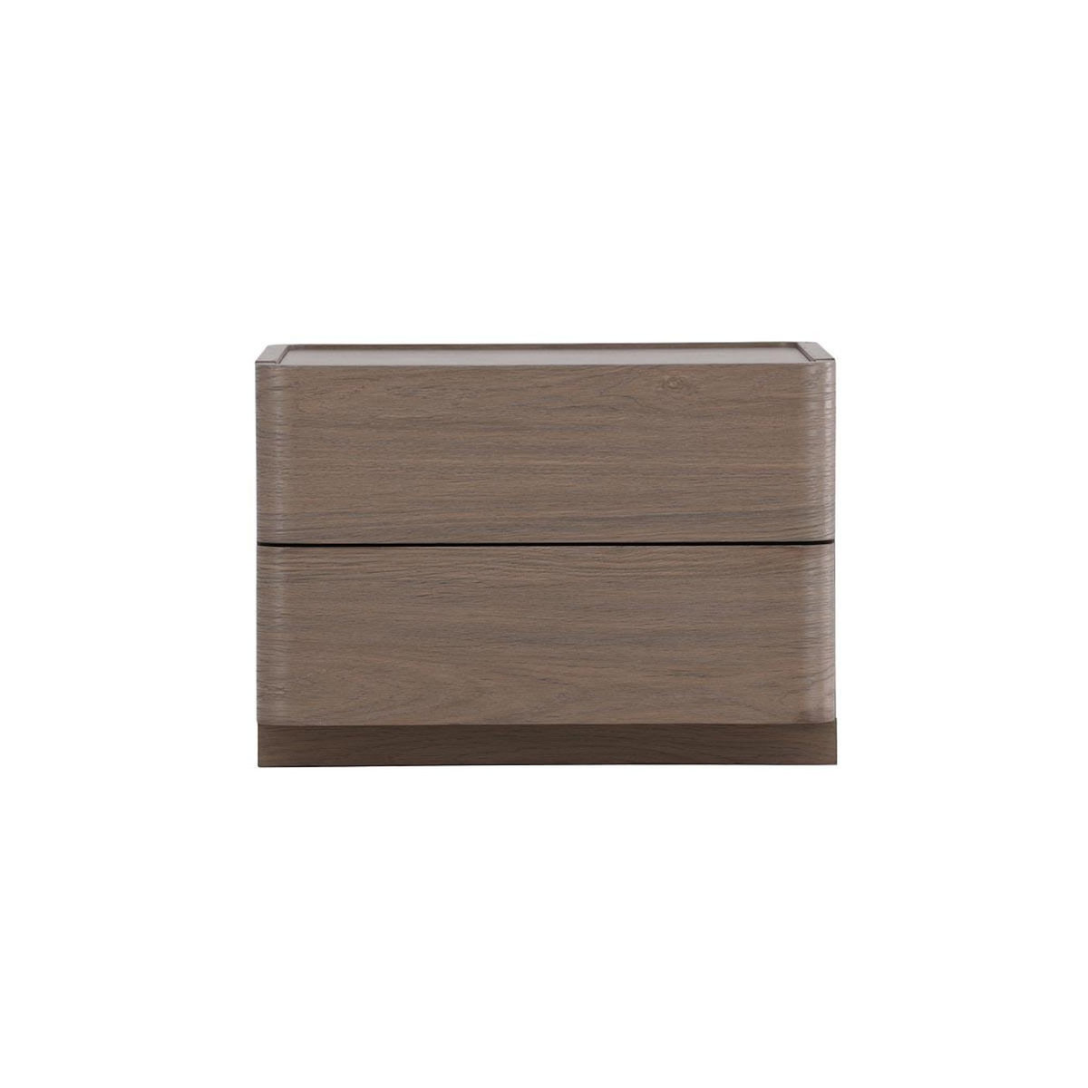 Paris Prix Table de Chevet 2 Tiroirs  Noble  50cm Moka
