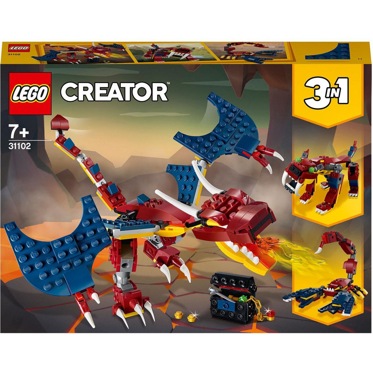 LEGO Creator 31102 - Le dragon de feu