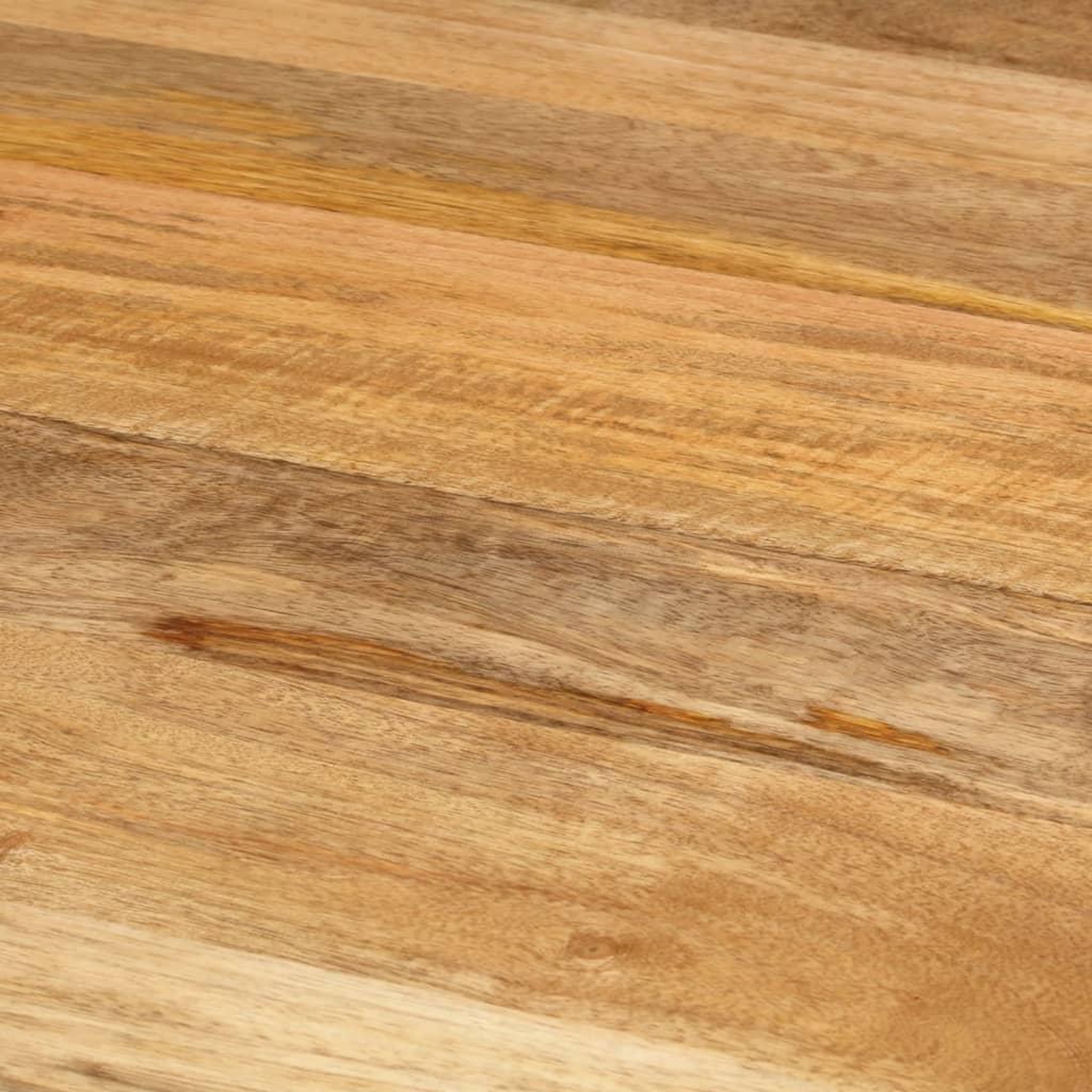 Voir la diapositive 5 : VIDAXL Table a dîner Ø110x78 cm Bois de manguier massif et acier