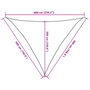 Voir la diapositive 6 : VIDAXL Voile d'ombrage 160 g/m^2 Blanc 5x5x6 m PEHD