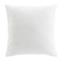 Voir la diapositive 1 : Paris Prix Coussin Déco en Velours Relief  Java  45x45cm Blanc