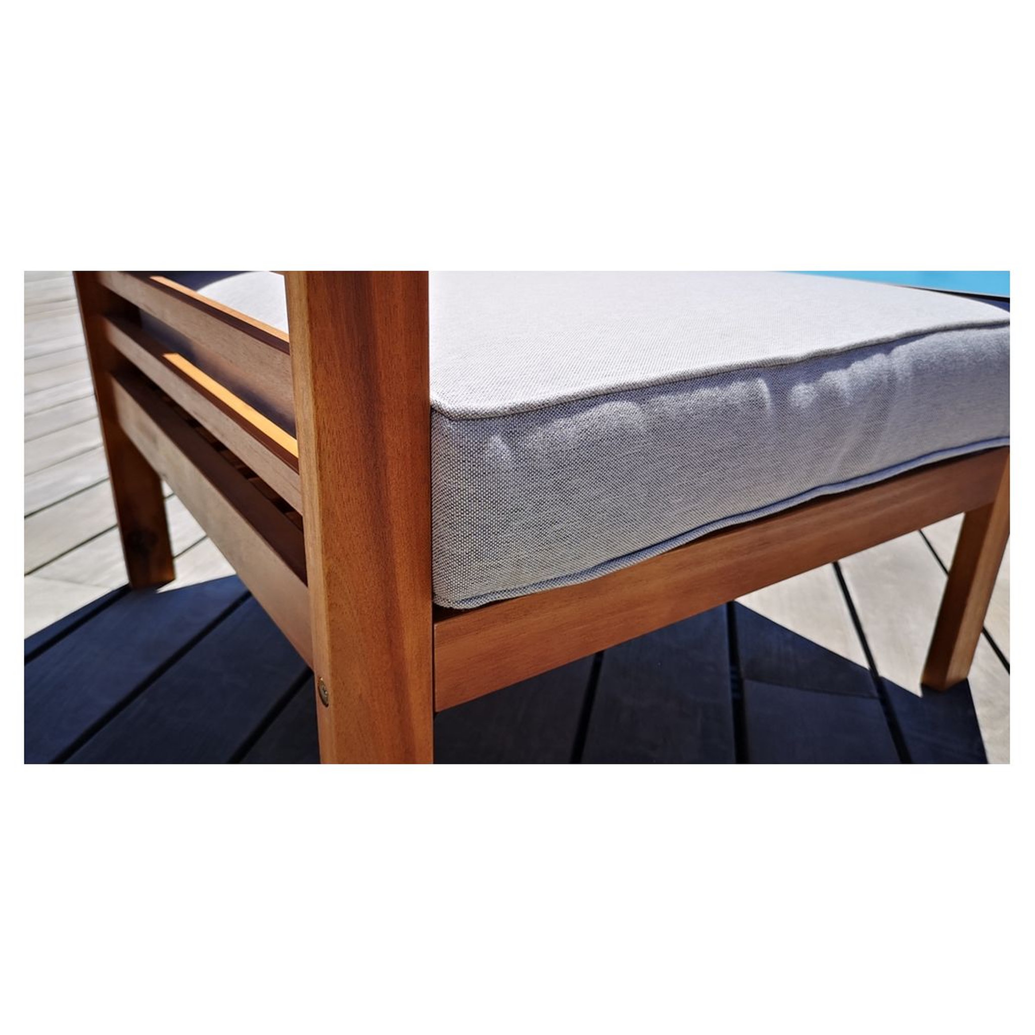 Voir la diapositive 4 : Givex Salon bas de jardin - 4 places - Bois - COPENHAGUE
