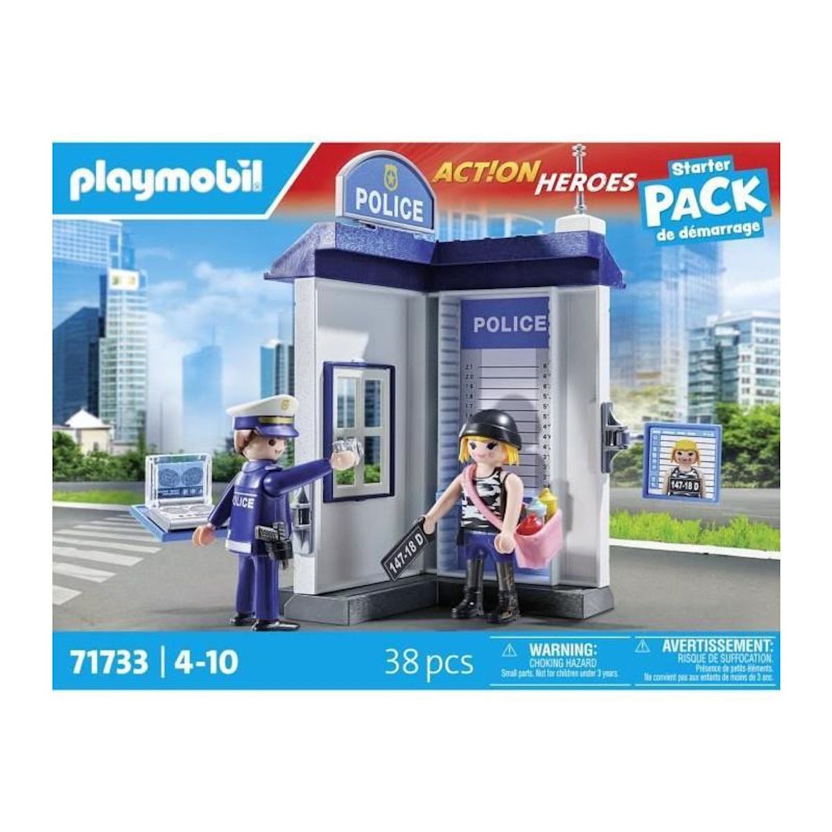 PLAYMOBIL 71733 Salle d'interrogatoire de police