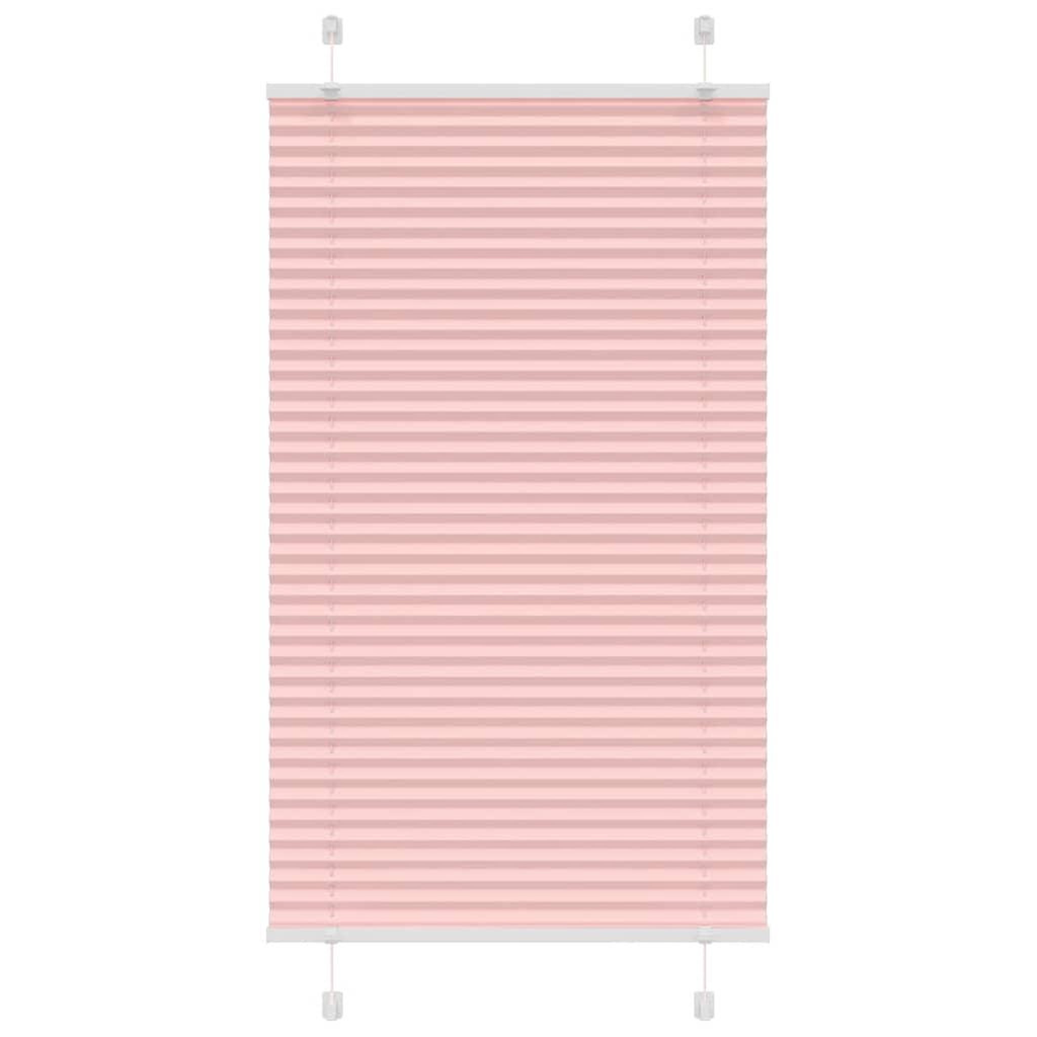 VIDAXL Store plisse rose 70x100 cm largeur du tissu 69,4 cm polyester