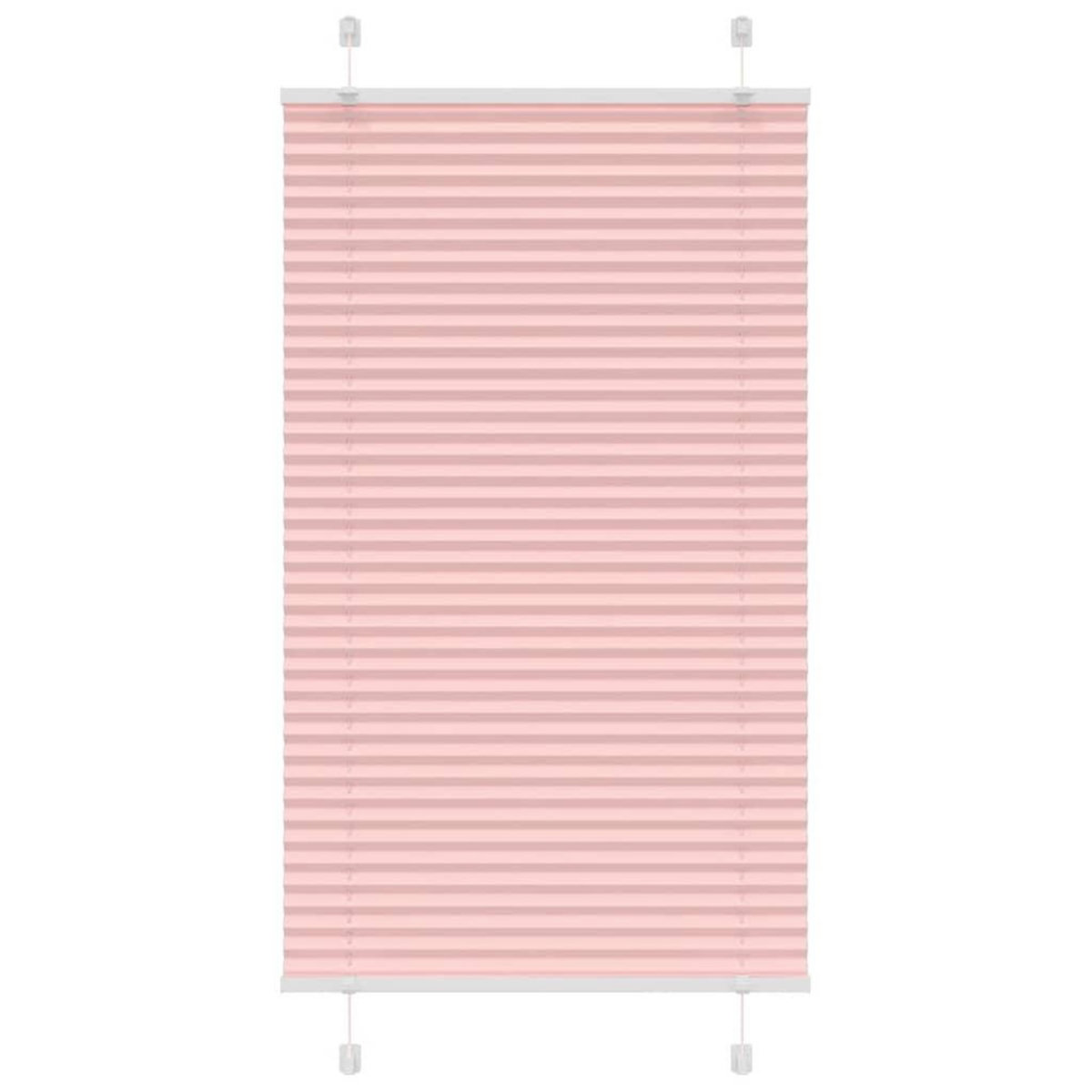 VIDAXL Store plisse rose 70x100 cm largeur du tissu 69,4 cm polyester