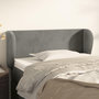 Voir la diapositive 1 : VIDAXL Tete de lit avec oreilles Gris clair 83x23x78/88 cm Velours