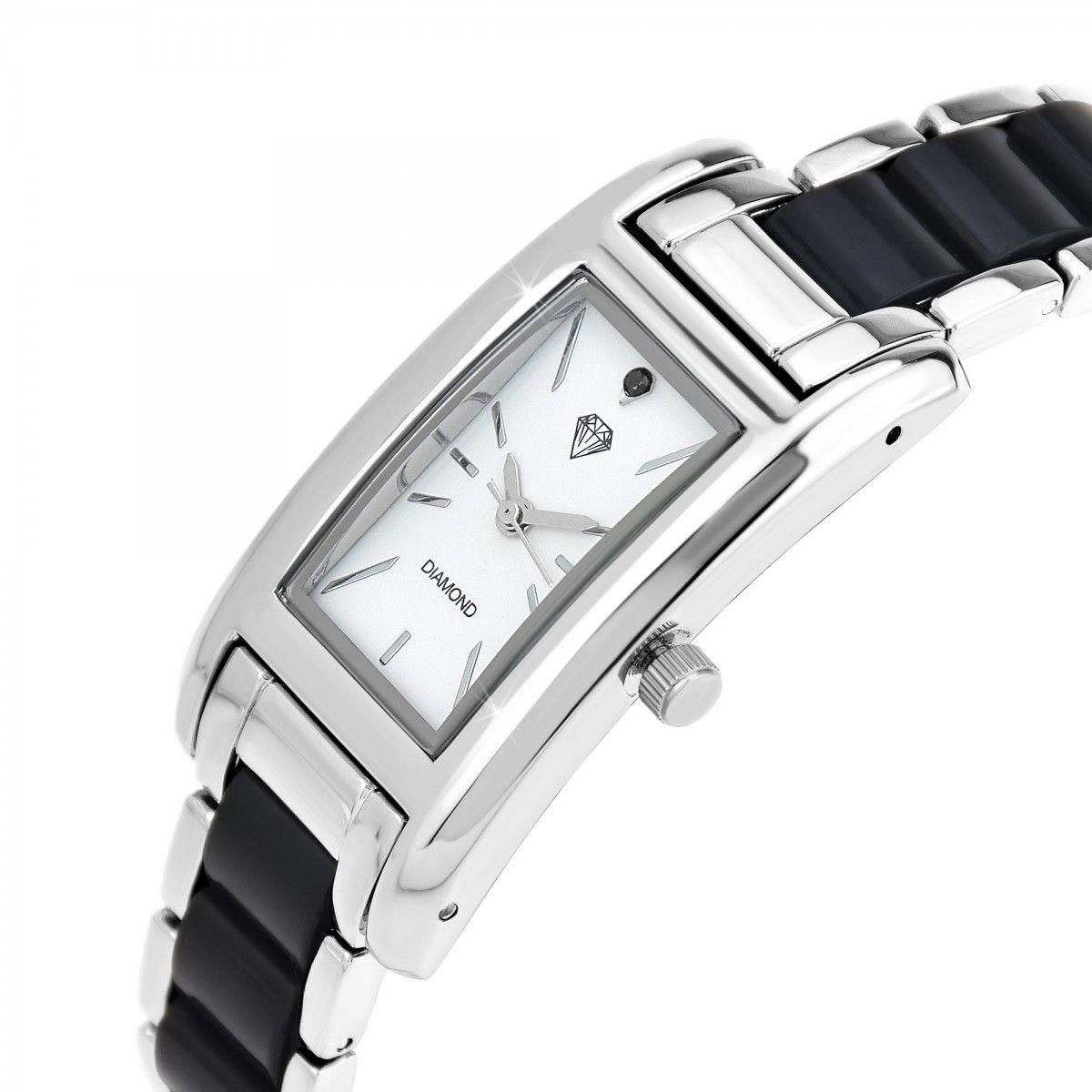 SC CRYSTAL Montre Alma élégante SC Crystal ornée d'un véritable diamant