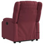 Voir la diapositive 5 : VIDAXL Fauteuil inclinable de massage electrique Rouge bordeaux Tissu
