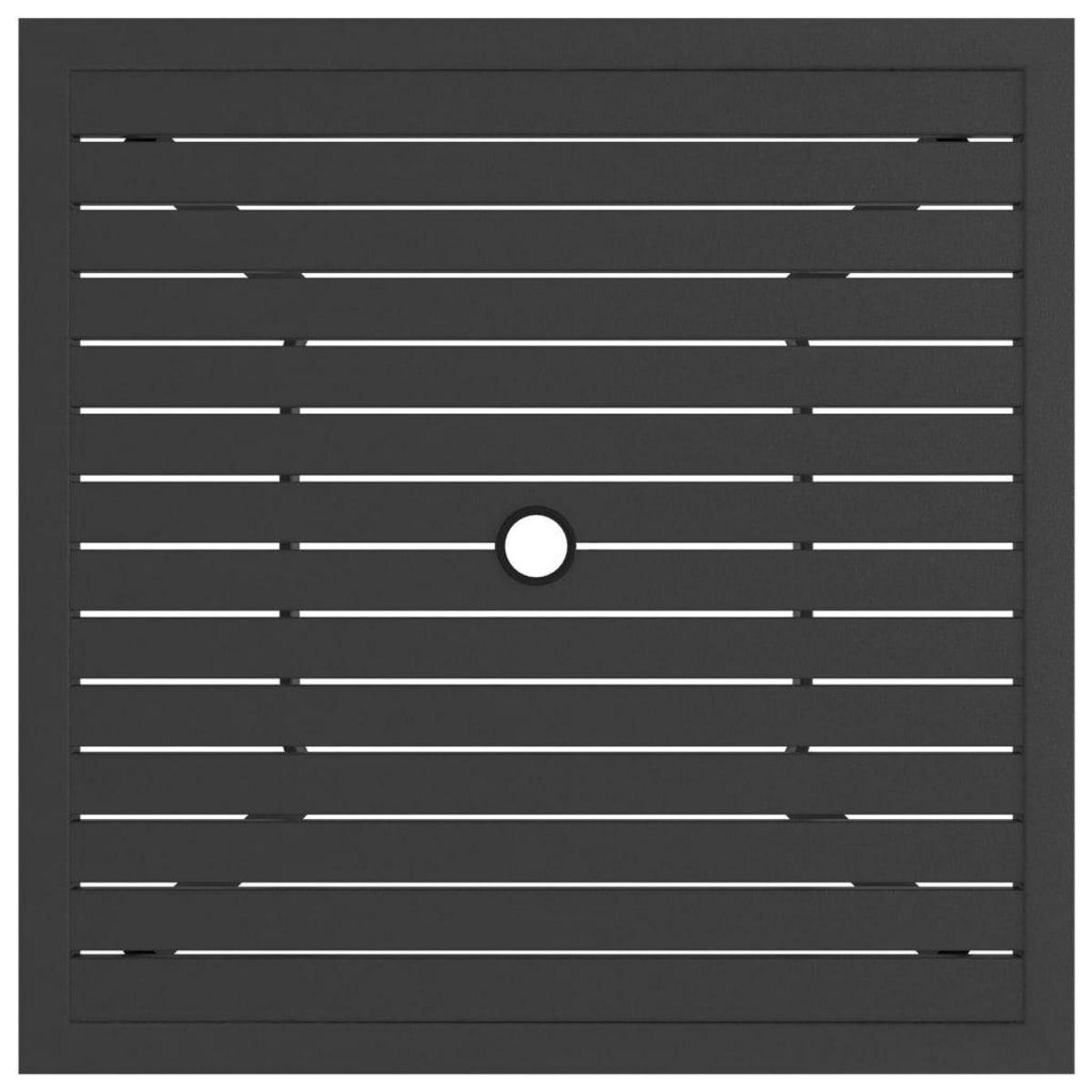 VIDAXL Table de jardin Anthracite 81,5x81,5x72 cm Acier