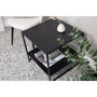 Voir la diapositive 6 : Paris Prix Table d'Appoint Avec Étagère  Staal  50cm Noir