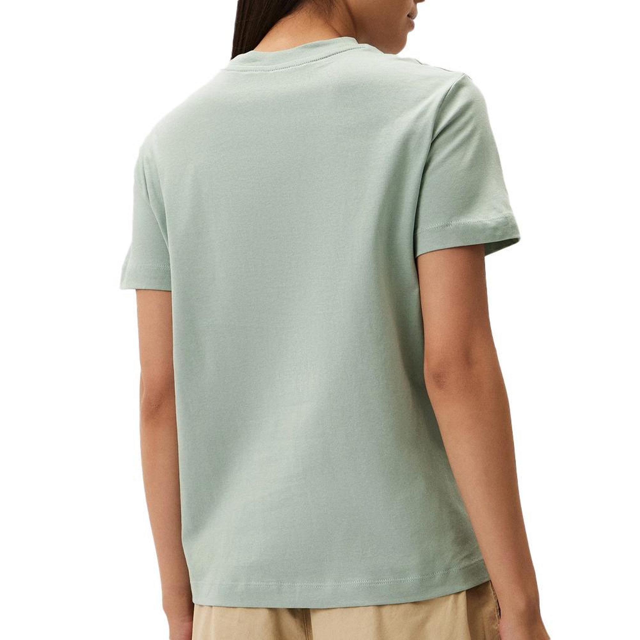 Voir la diapositive 2 : CALVIN KLEIN JEANS T-shirt Vert Femme Calvin Klein Jeans Embroidered