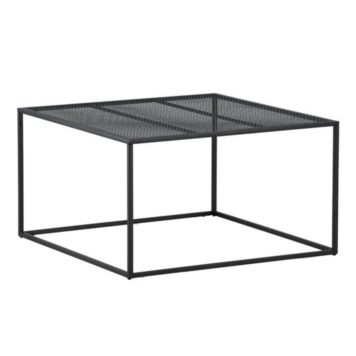 Paris Prix Table Basse en Métal  Netz  80cm Noir