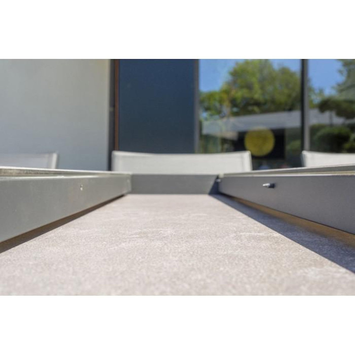 Paris Prix Ensemble Table de Jardin en Céramique 6 Chaises & 2 Fauteuils  Stockholm  200-300cm Gris Anthracite