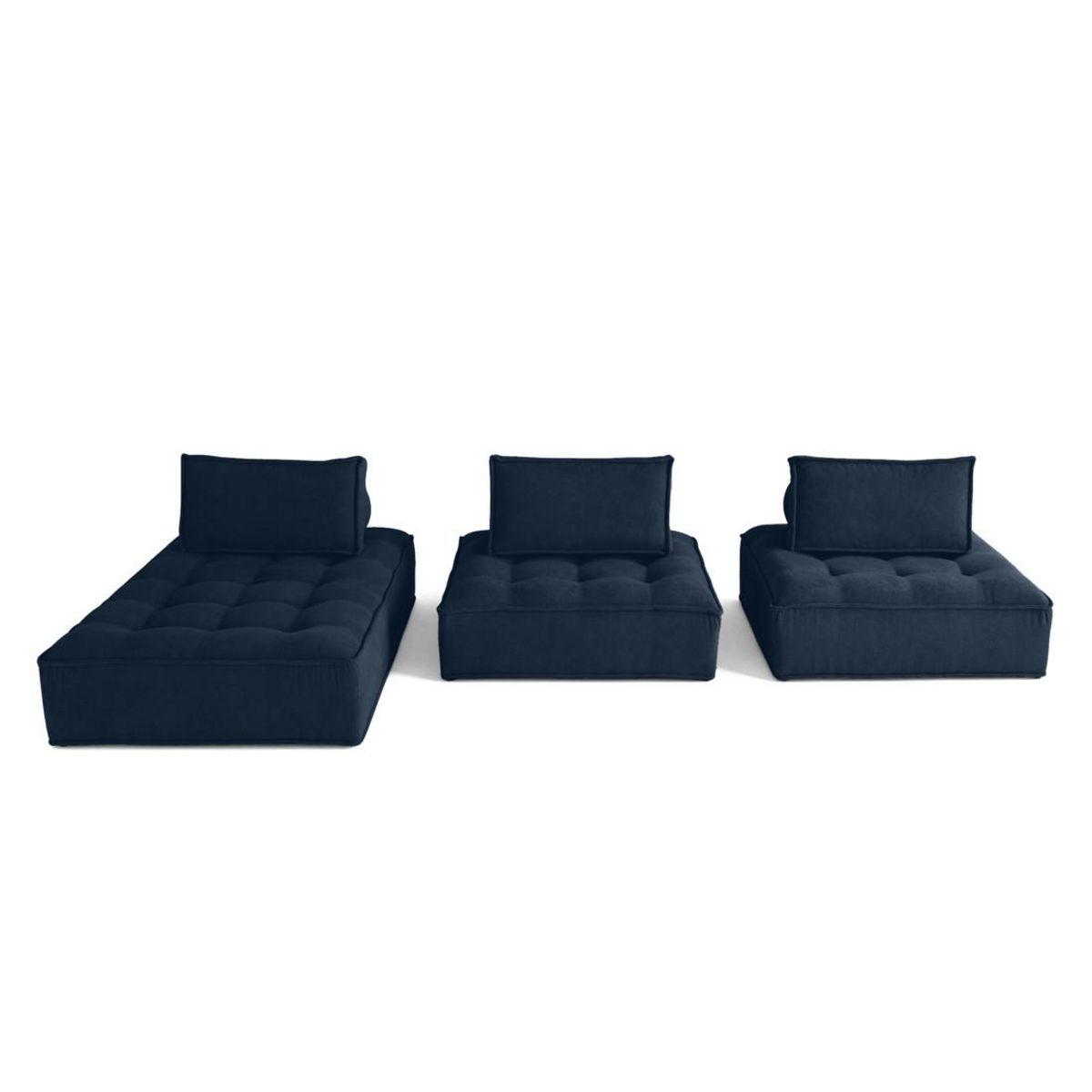 LISA DESIGN Marisol - canapé d'angle modulable 4 places - velours texturé