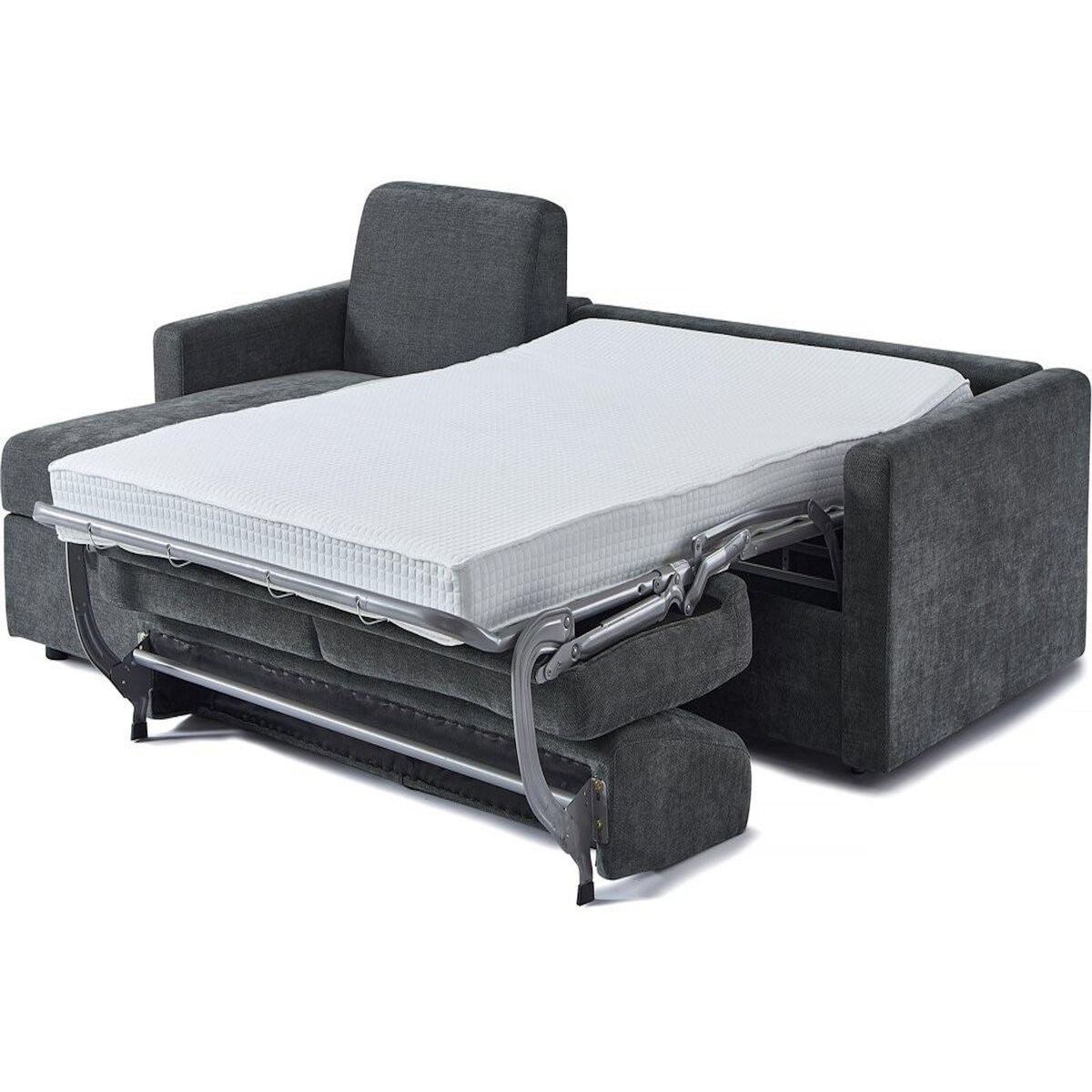 Habitat et Jardin Canapé d'angle réversible et convertible express en tissu  Celia  - 3 places - Gris