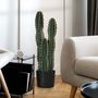 Voir la diapositive 5 : OUTSUNNY Cactus artificiel grand réalisme 3 pieds dim. Ø 17 x 60H cm pot inclus vert
