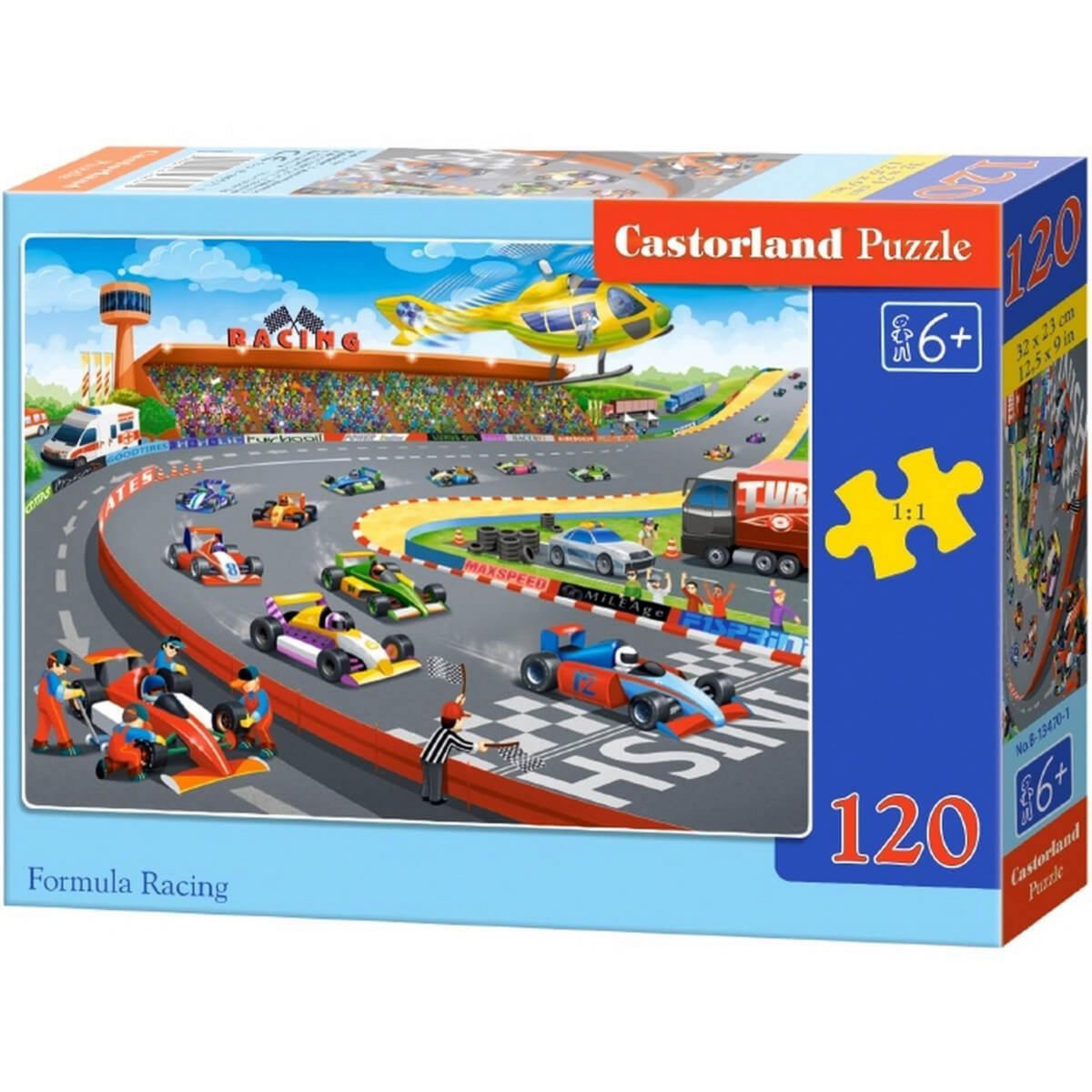 Castorland Puzzle 120 pièces : Course de Formule 1