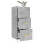 Voir la diapositive 4 : VIDAXL Buffet Gris beton 34,5x34x90 cm Bois d'ingenierie