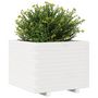 Voir la diapositive 4 : VIDAXL Jardiniere blanc 60x60x49,5 cm bois de pin massif