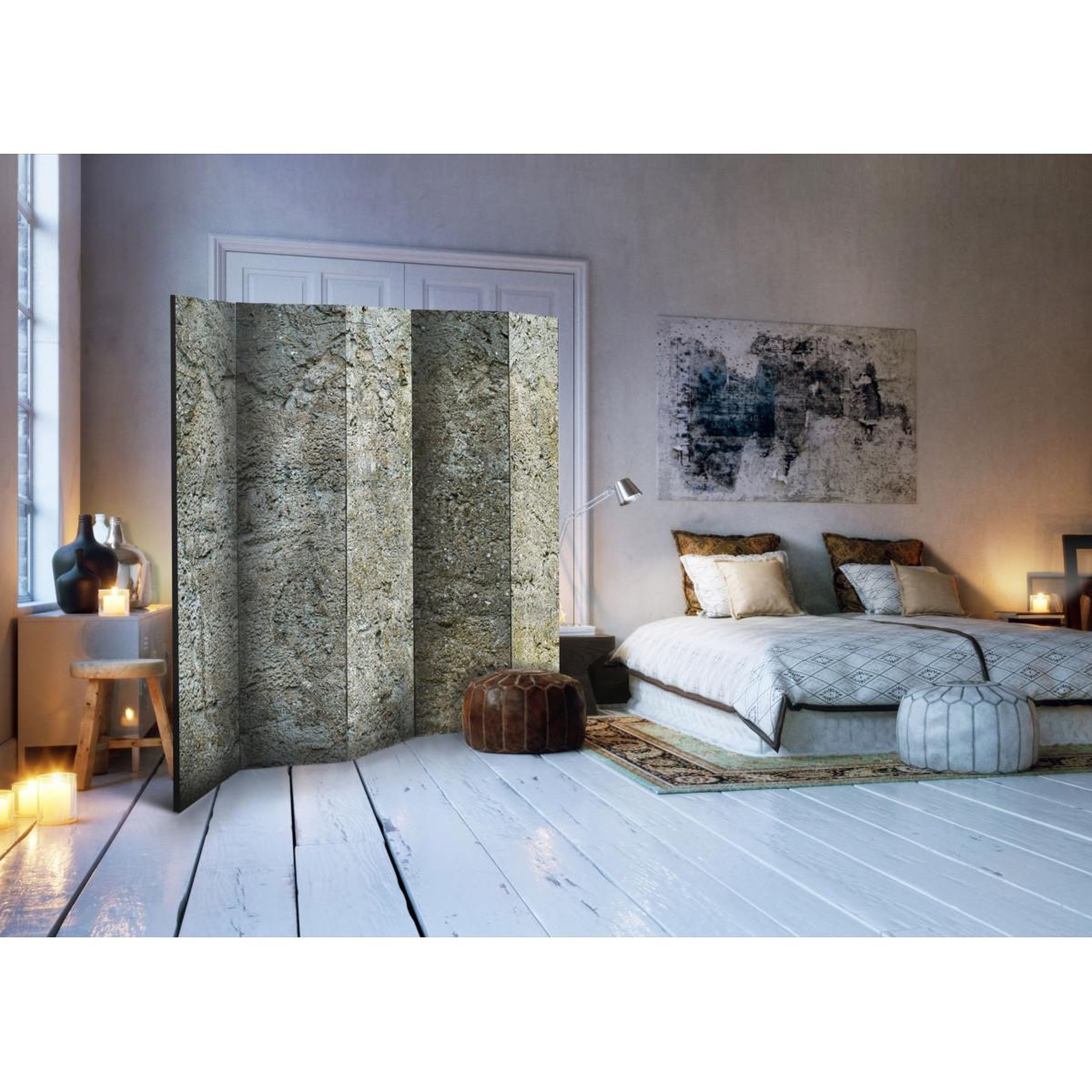 Voir la diapositive 2 : Paris Prix Paravent 5 volets  stony barriere  172x225cm