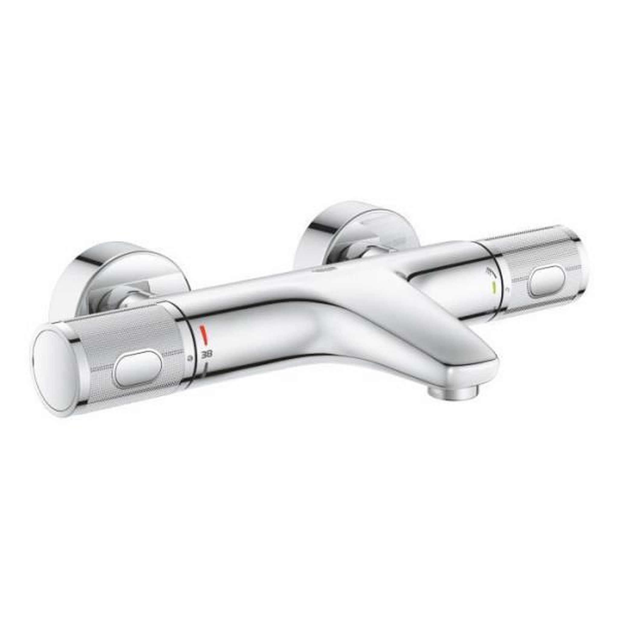 Grohe Grohe mitigeur thermostatique douche precision feel, montage mural, indicateur de température, filtres intégrés, chromé, 347