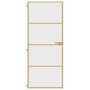 Voir la diapositive 3 : VIDAXL Porte interieure mince dore 83x201,5 cm verre trempe aluminium