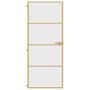 Voir la diapositive 3 : VIDAXL Porte interieure mince dore 83x201,5 cm verre trempe aluminium